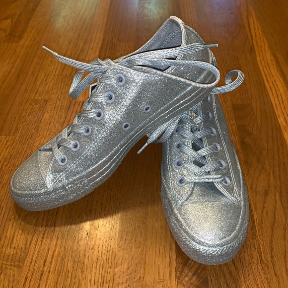 Converse Shoes - Converse Chuck Taylor All Star Silver Sneakers
